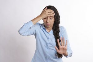stressed lady